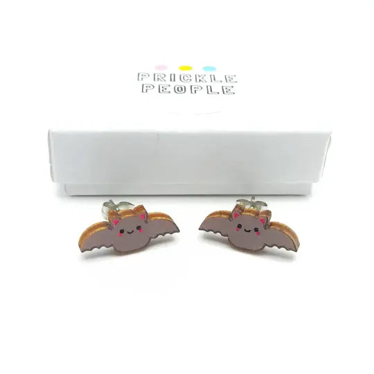 bat stud earrings