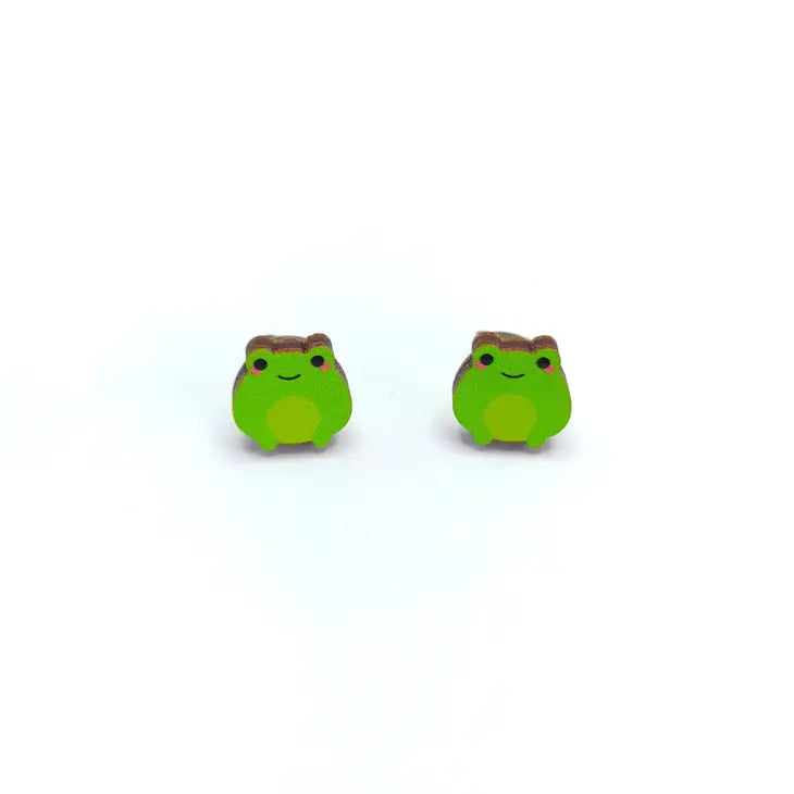 kawaii frogs earrings