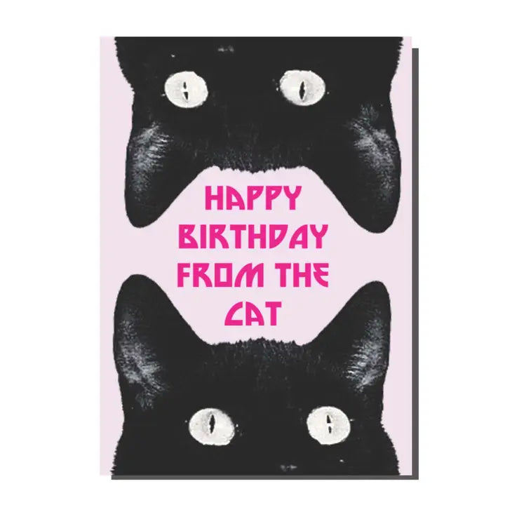 Happy Birthday from the Cat Card