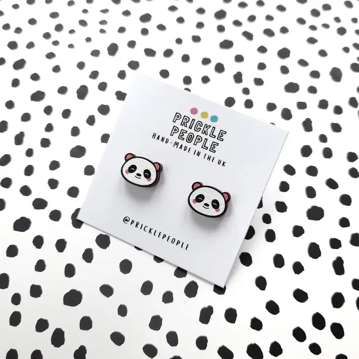 kawaii panda earrings