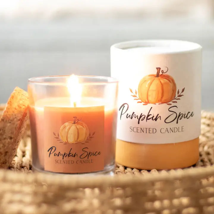 pumkin spice autumn candles