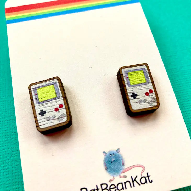 Retro gamer earrings