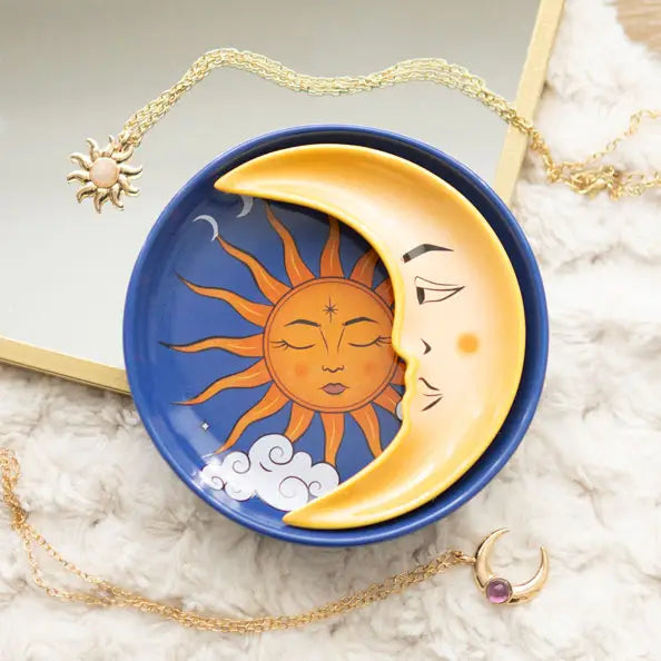 Sun and Moon Celestial Stacking Trinket Dish.